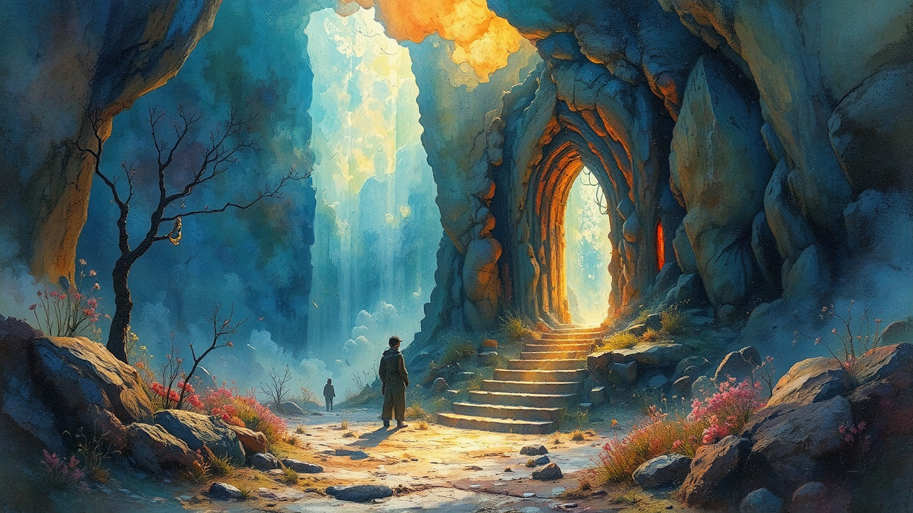 Artistic digital artwork with