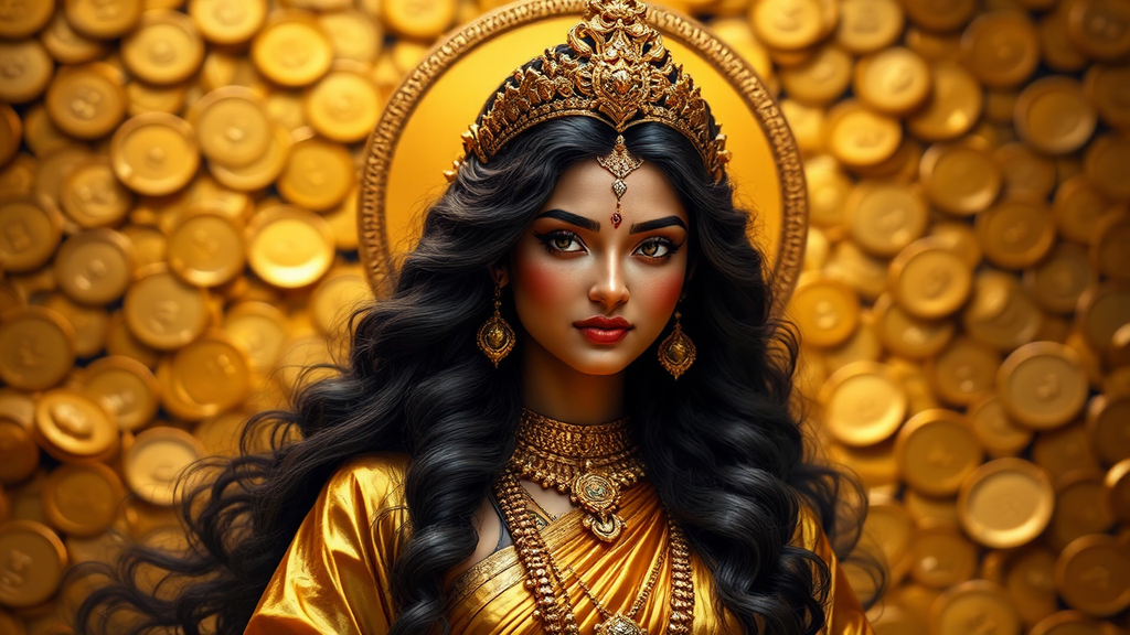 Goddess Lakshmi in a