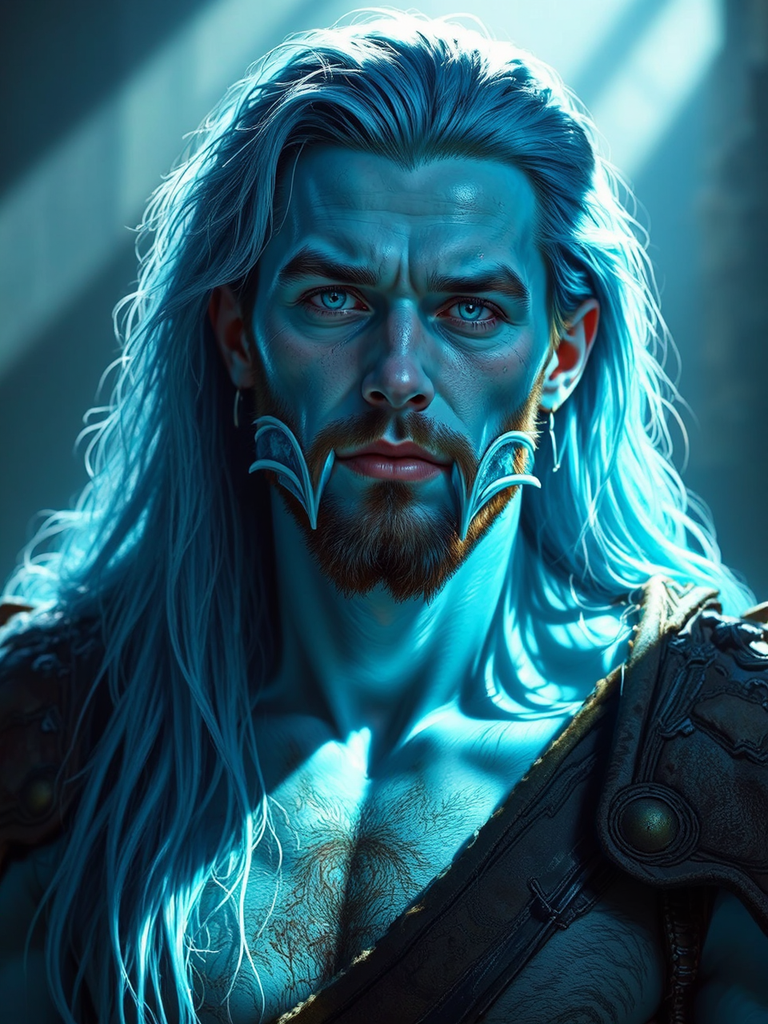 Humanoid male with aquatic