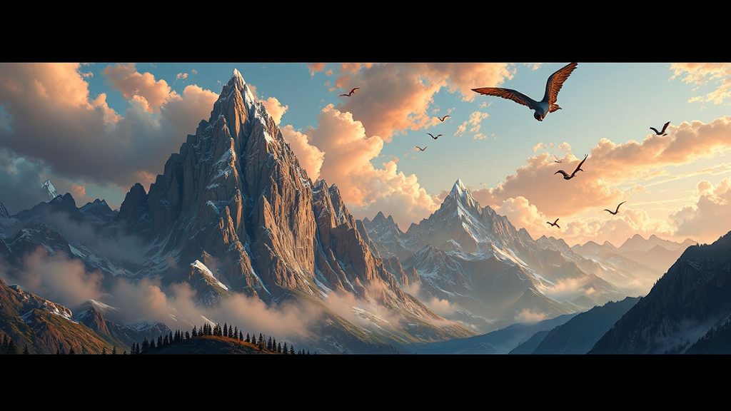 Flying mountains in a