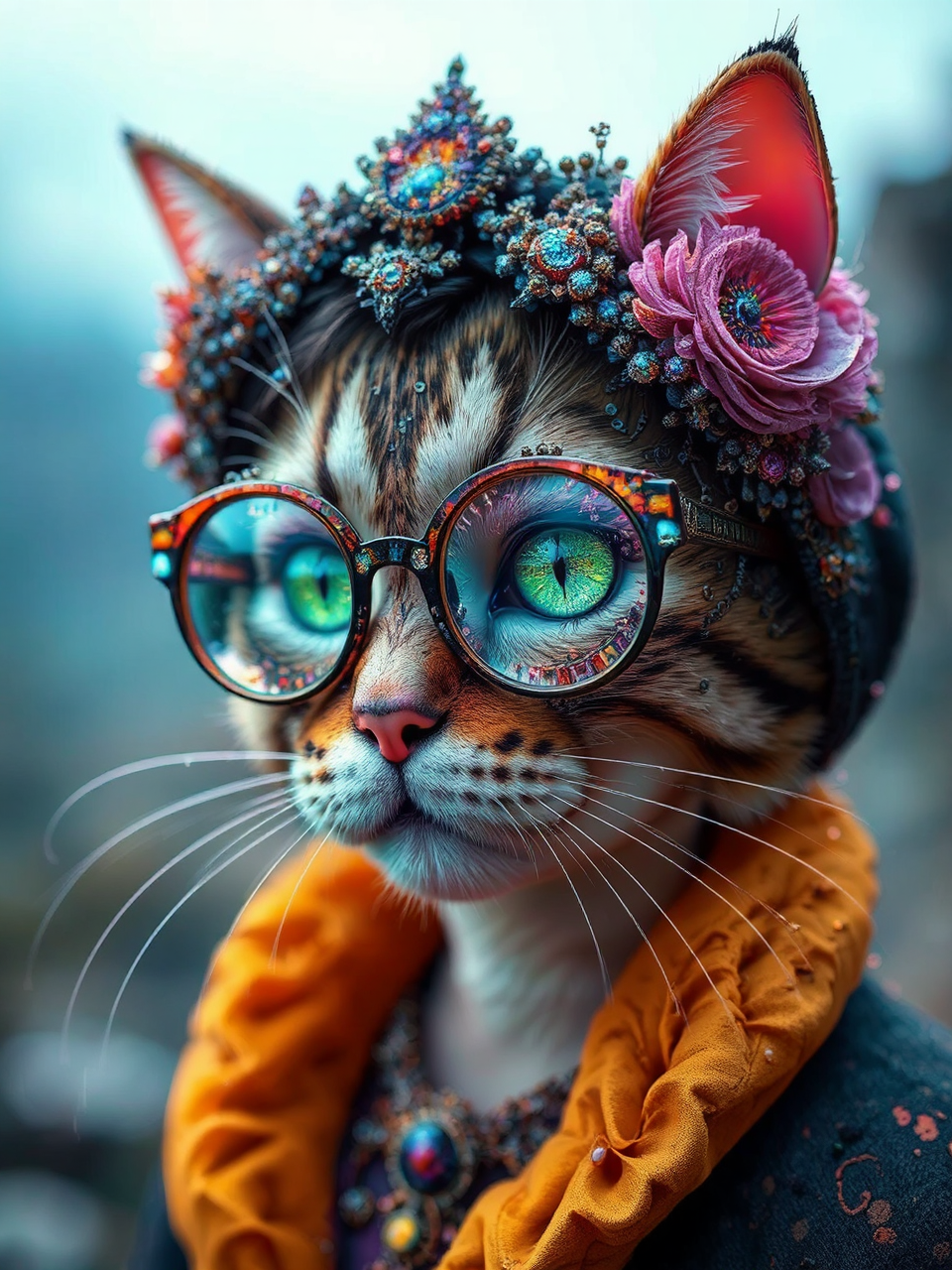 Vividly colored digital art