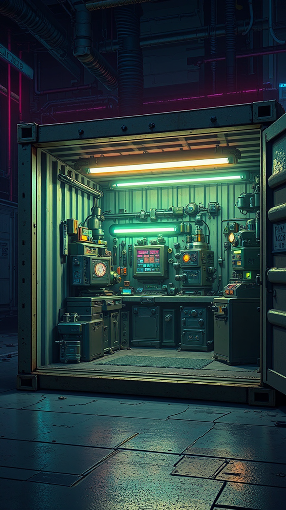 Small sci-fi machine shop