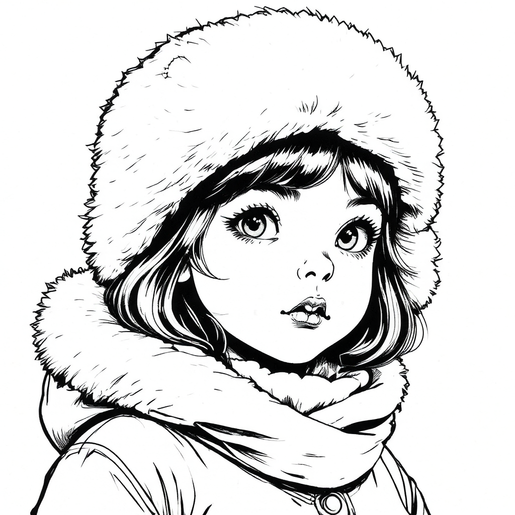 A young girl in