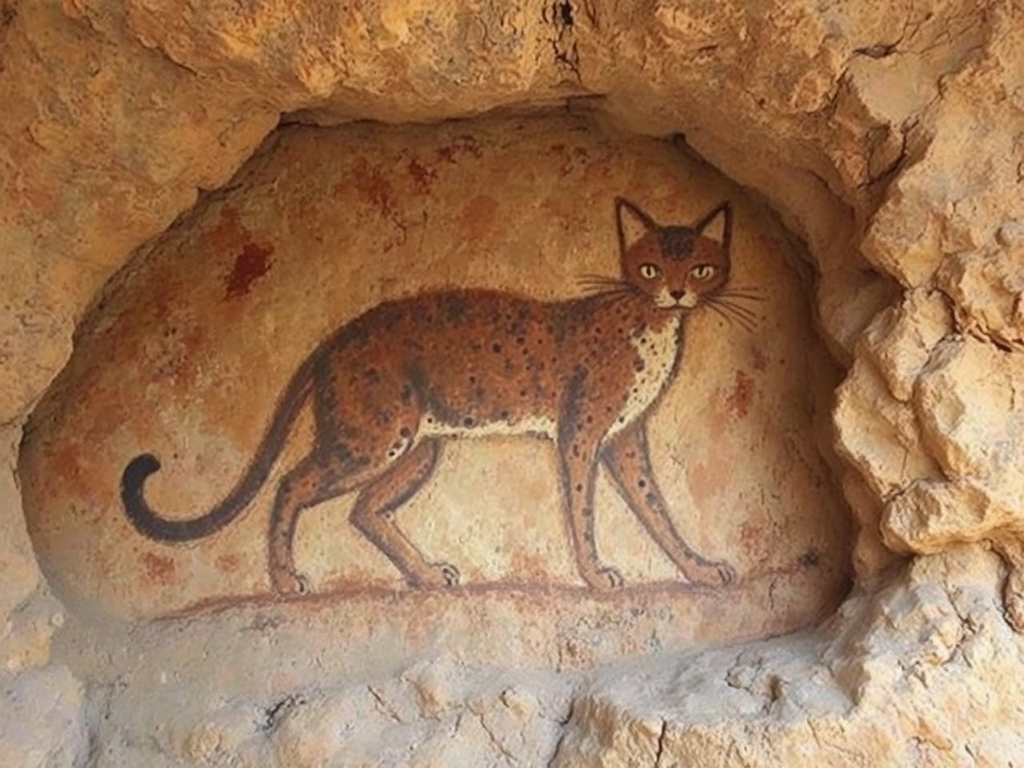 Prehistoric cave painting of