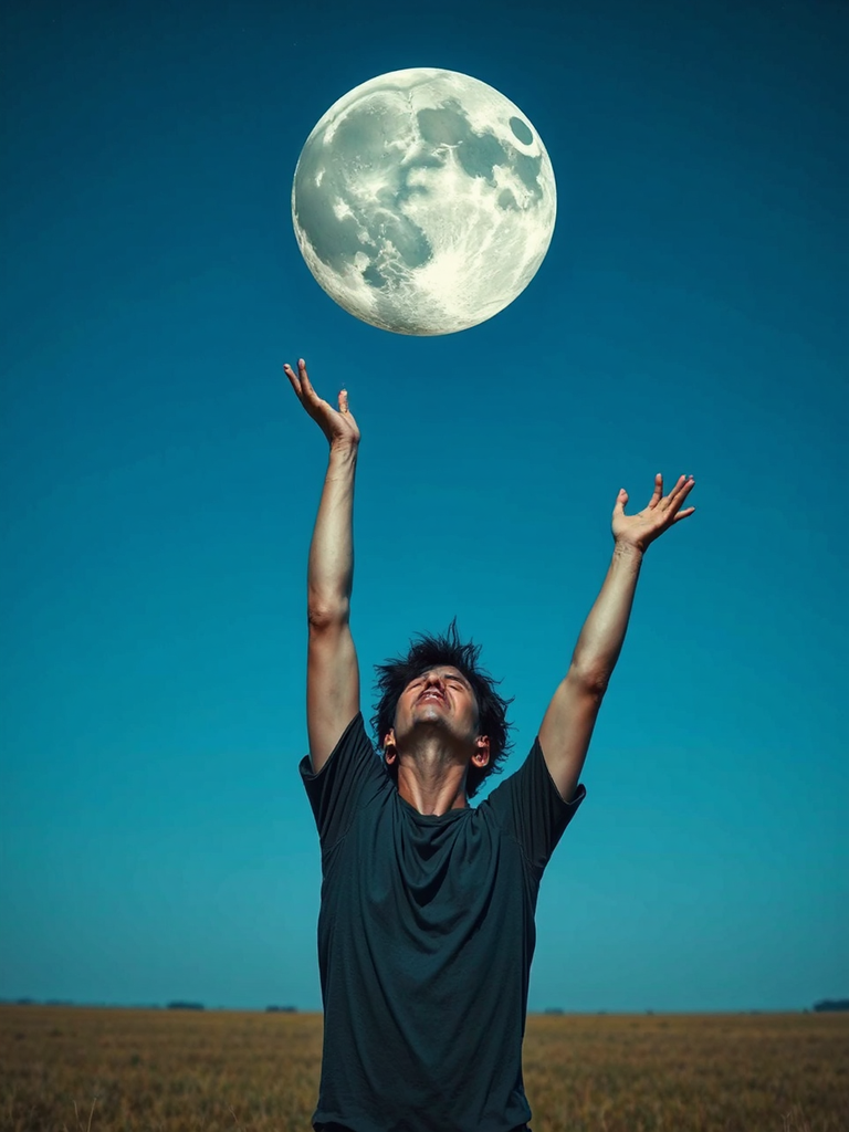 Catching a glowing celestial body.