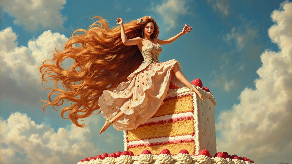 Woman jumps from a