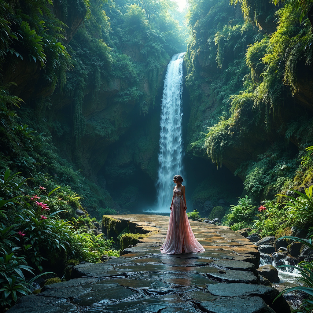 Catwalk in a lush