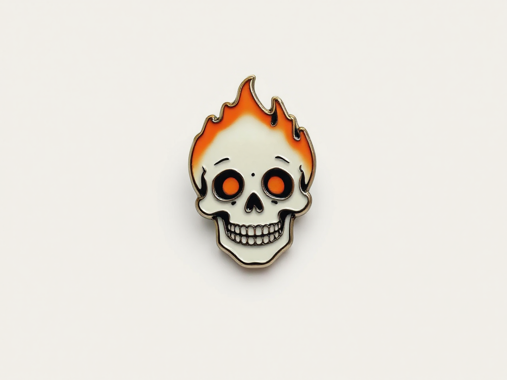 Retro smiling skull with