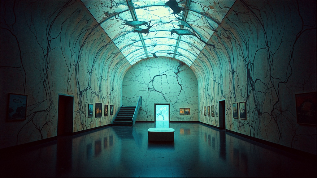 A low-fi museum interior
