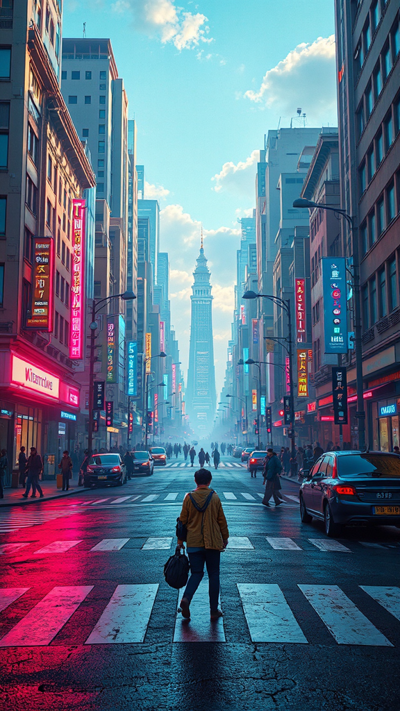Time traveling pedestrian in