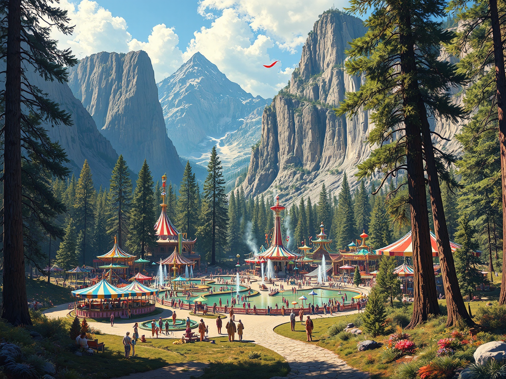 Amusement park in Yosemite