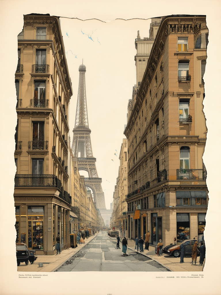 A desolate Parisian street