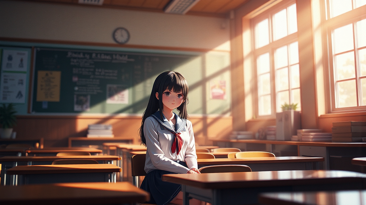 A high school girl