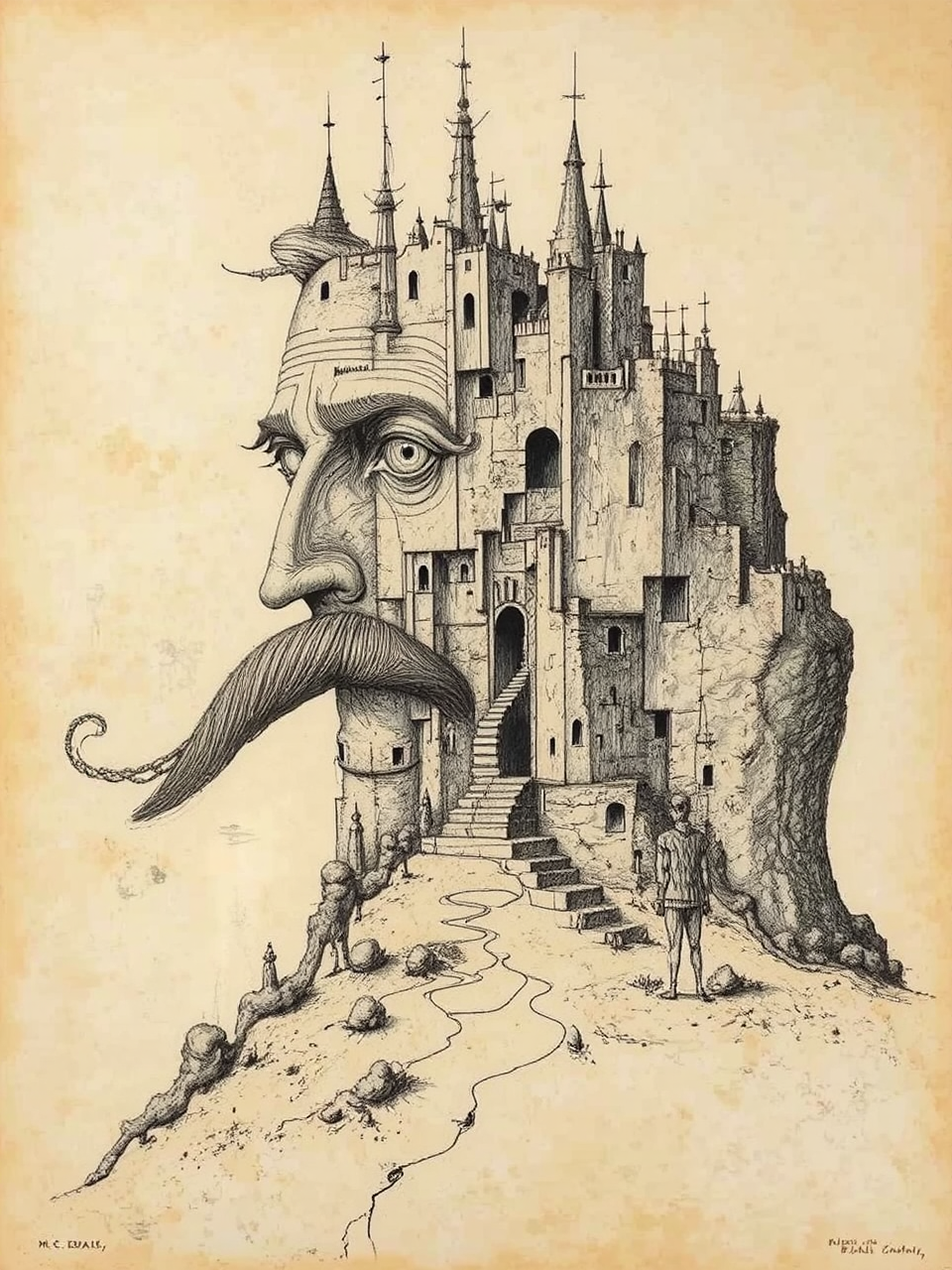 A man looks at
