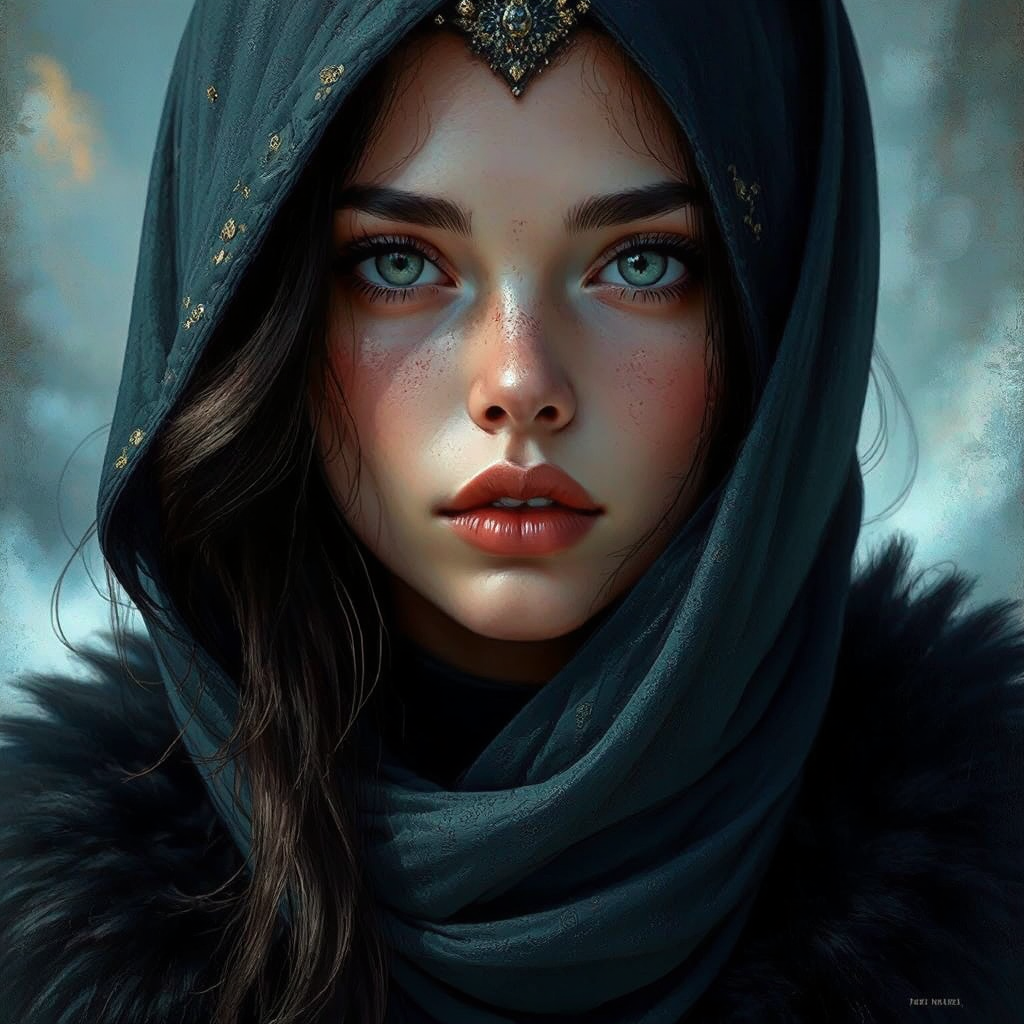 Hyper-realistic portrait of a