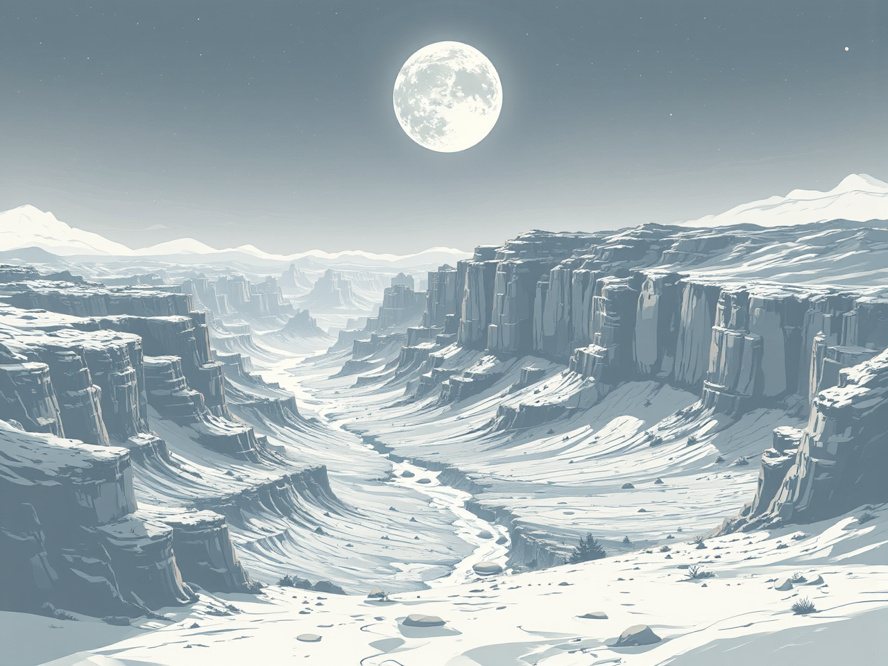 Grand Canyon-like landscape on