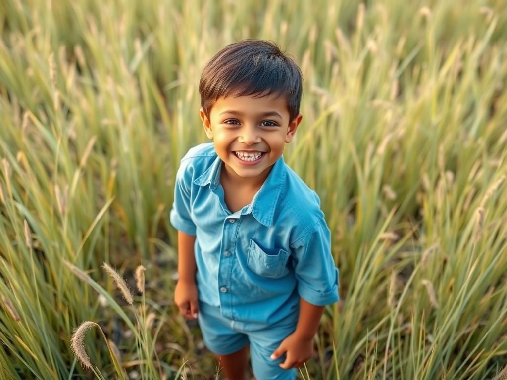 Little Boy's Happy Smiling