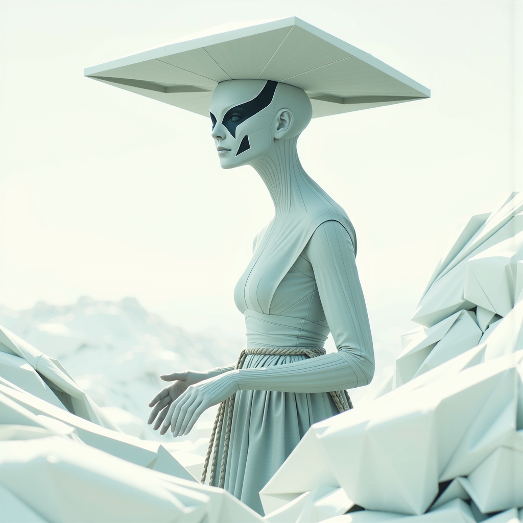 Lemurian Priestess in Winter
