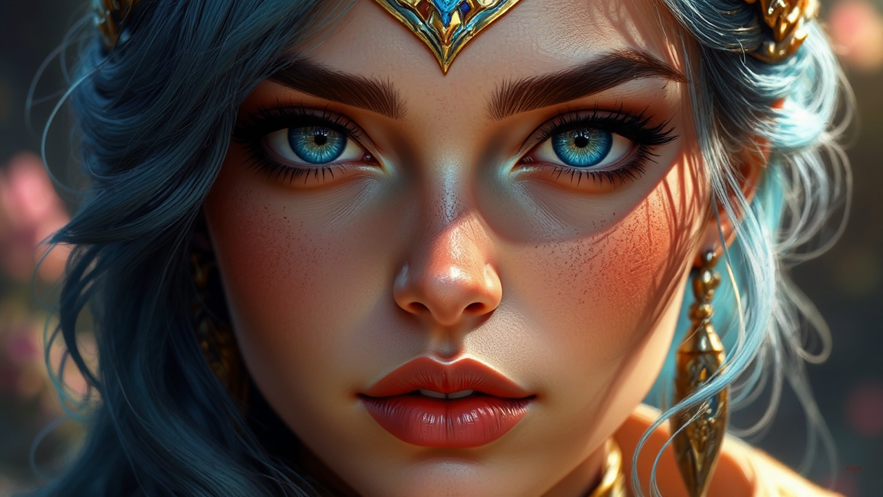 Highly detailed portrait of