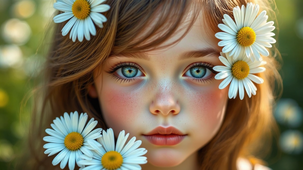 Beautiful young girl with