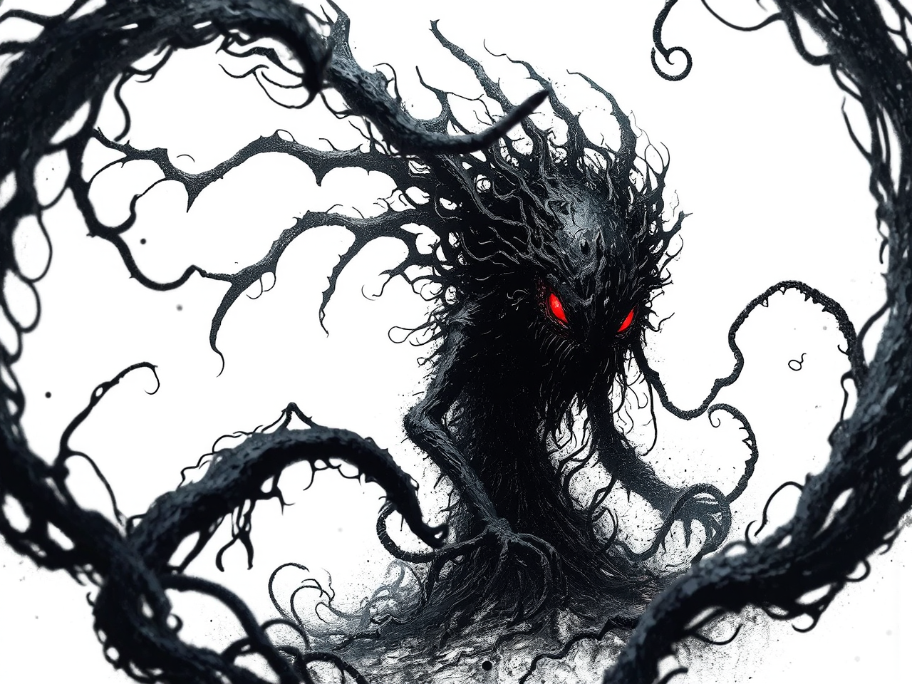 Void creature with sharp