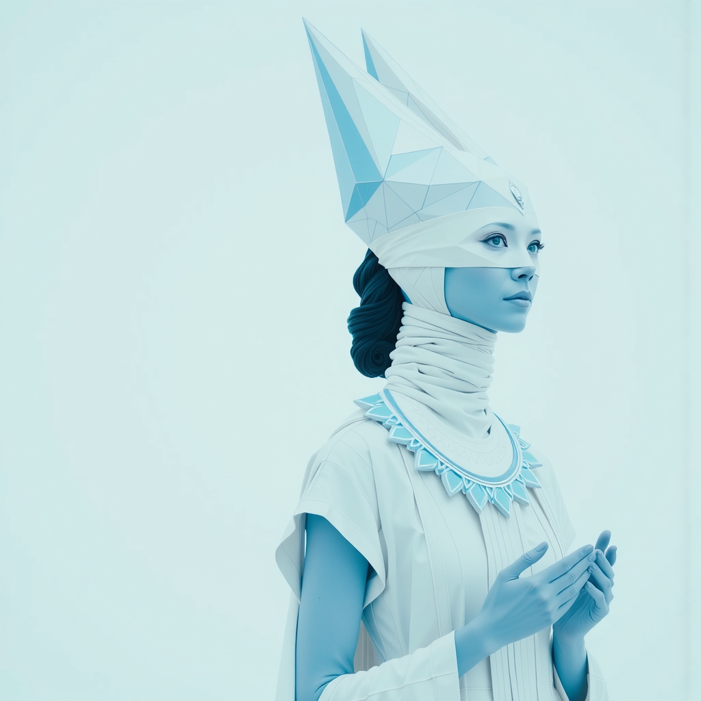 Lemurian priestess in icy