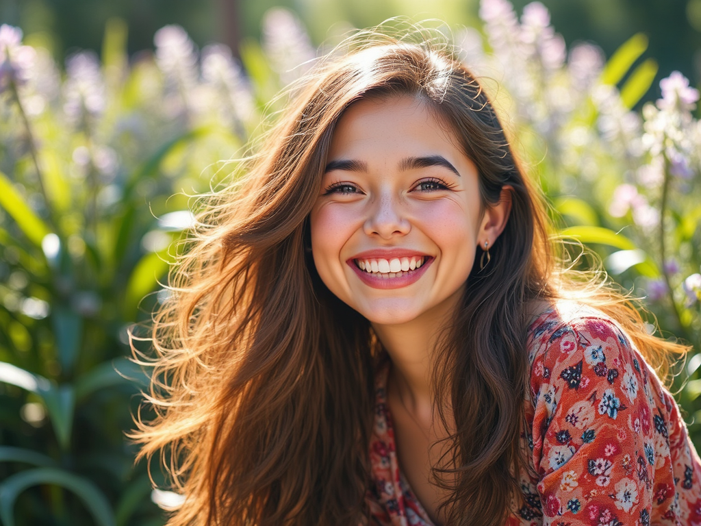 A child smiling and