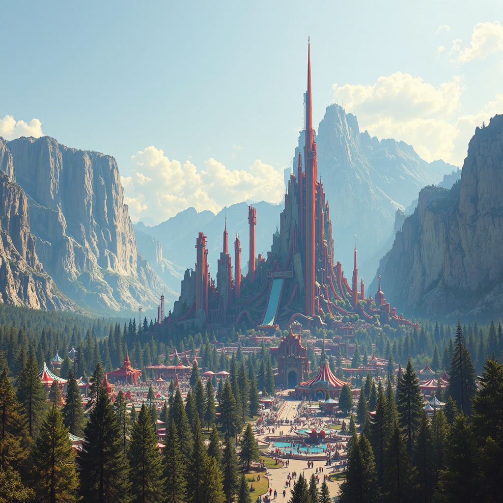 Gigantic Sci-Fi Amusement Park.