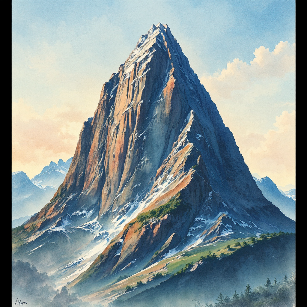 Mountain resembling a human