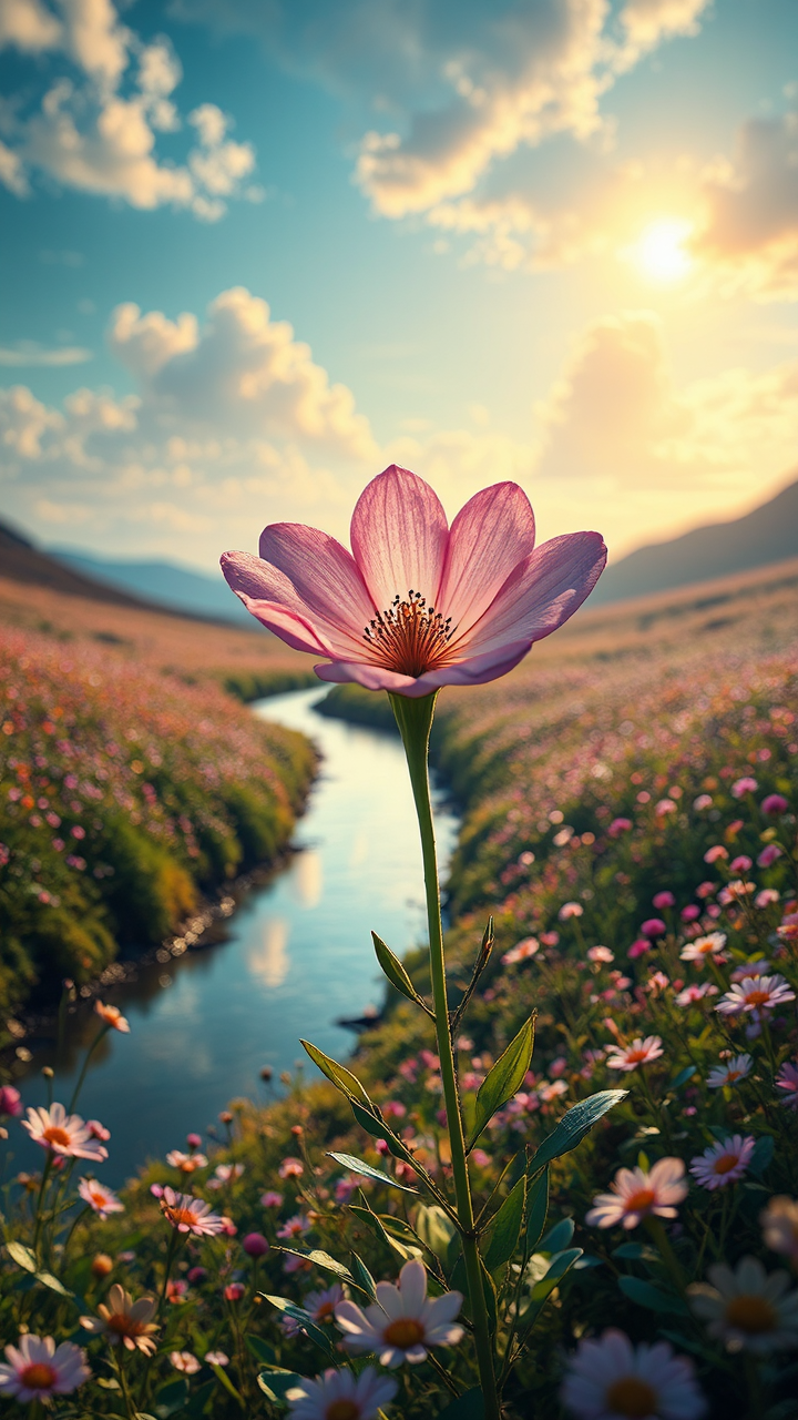 Alien flower in a