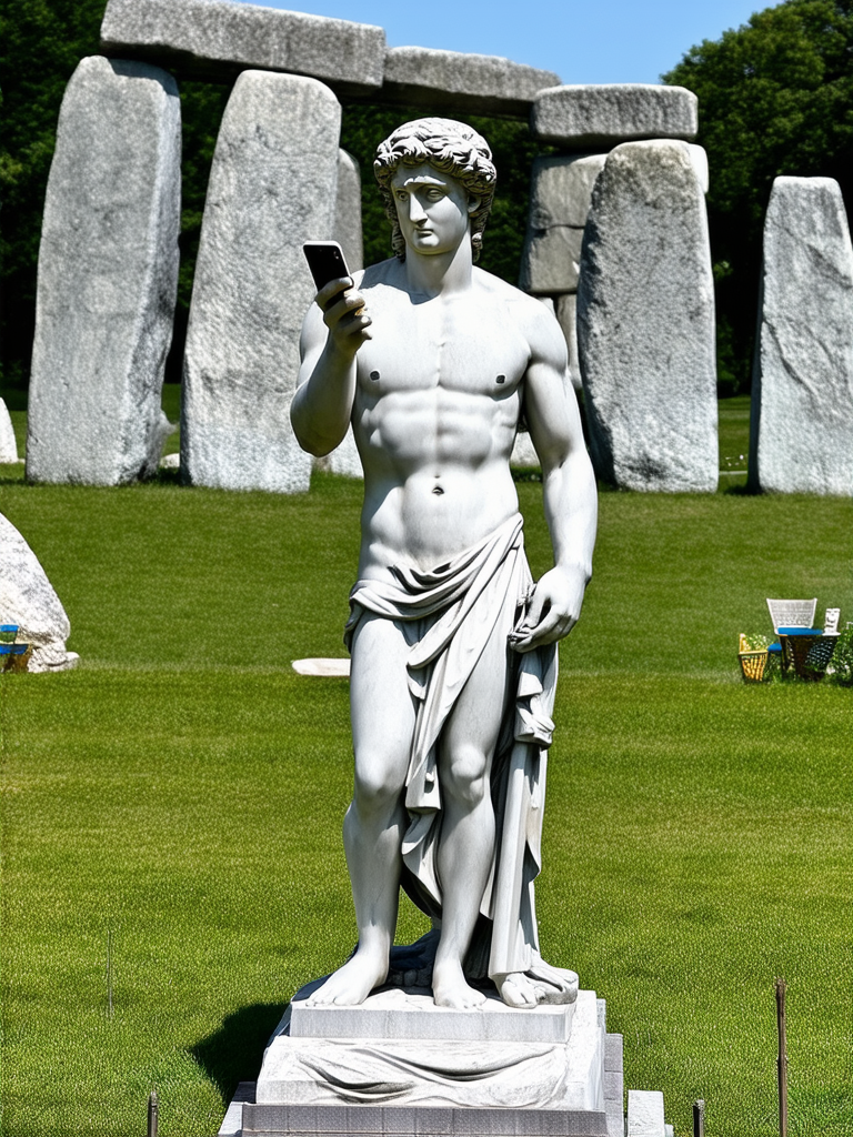 A statue of David