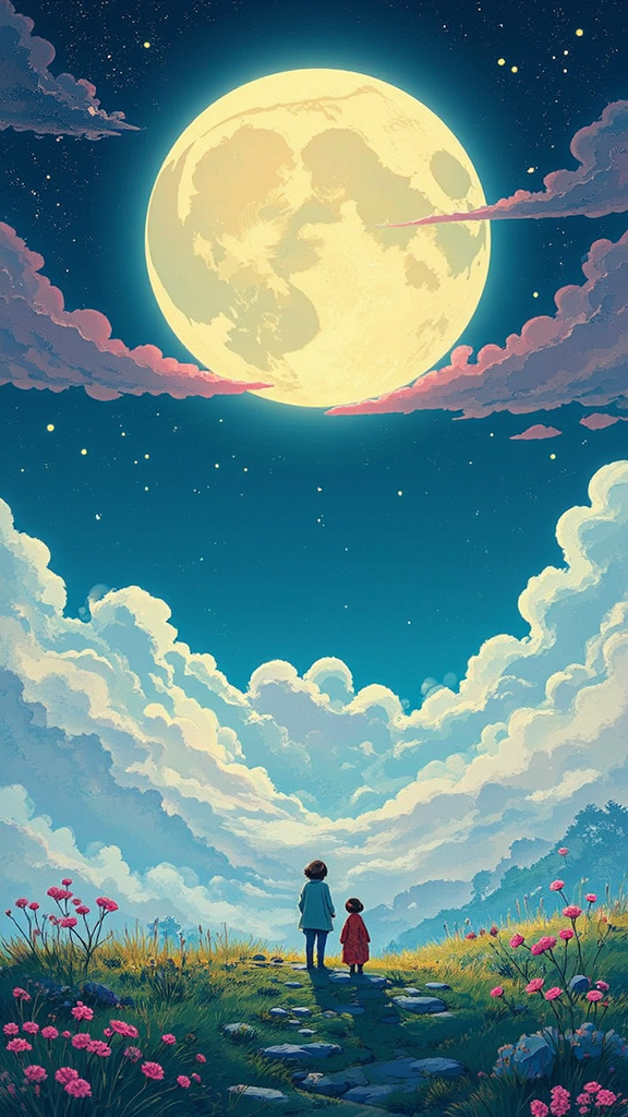 Moons and fantastical architecture