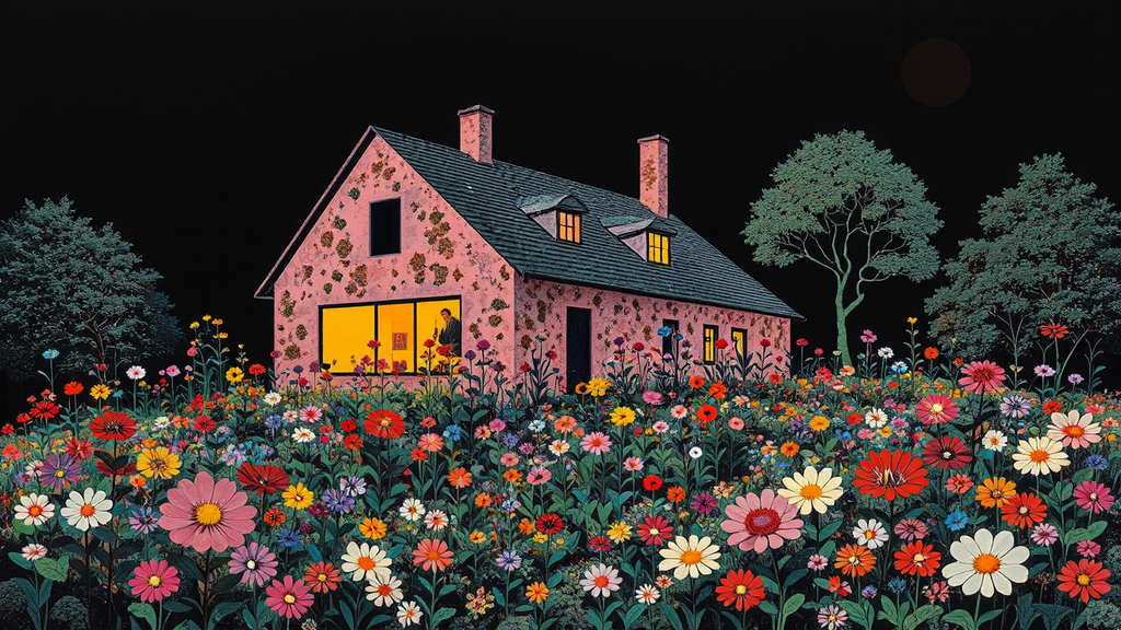 Floralpunk flower garden with