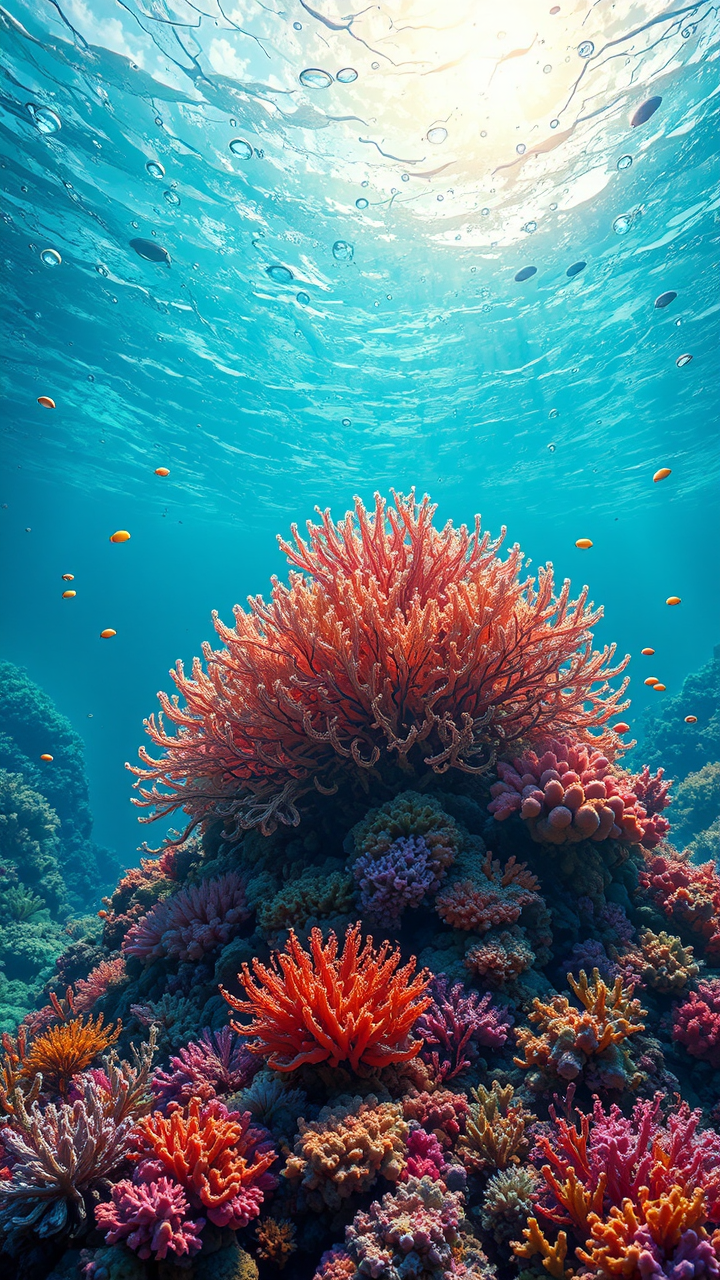A vibrant coral reef