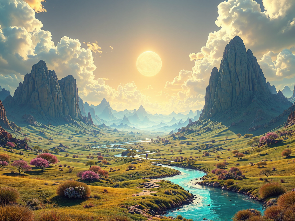 Beautifully rendered natural landscape.