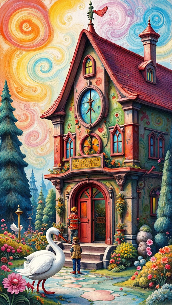 Photo of colorful whimsical
