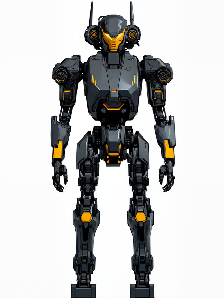 Cyborg with robotic limbs.