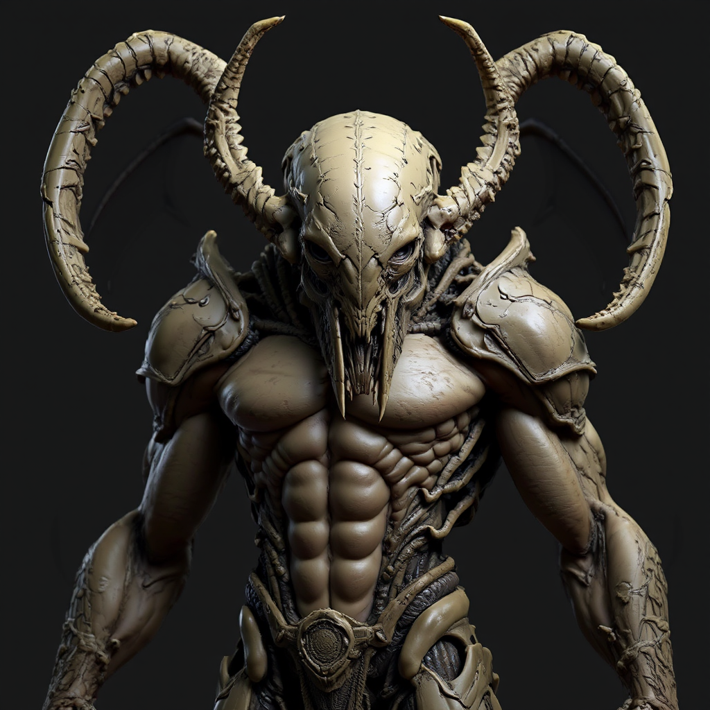 Muscular creature with exoskeleton