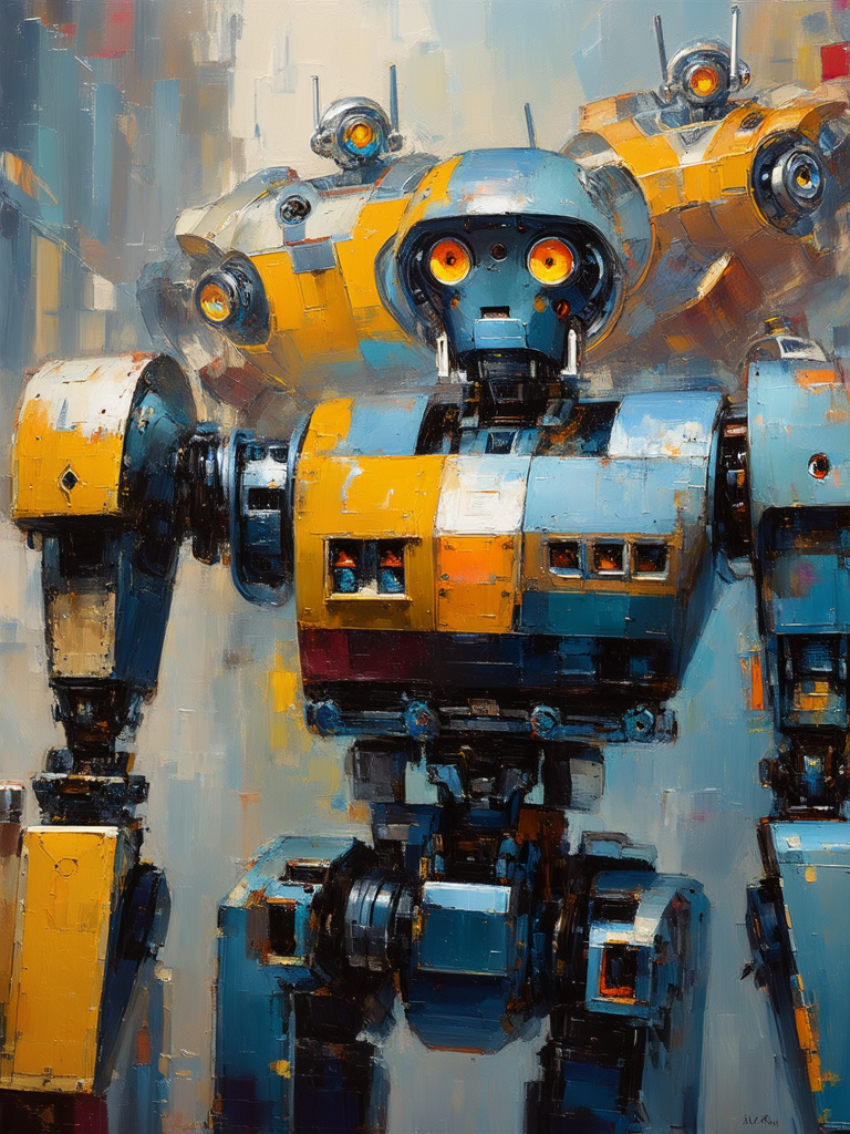 Industrial machines in an