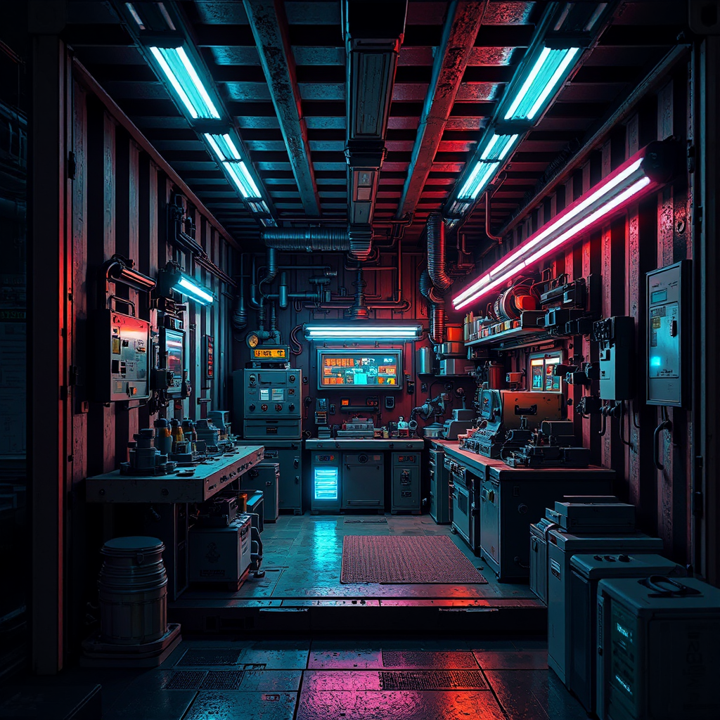 Small sci-fi machine shop