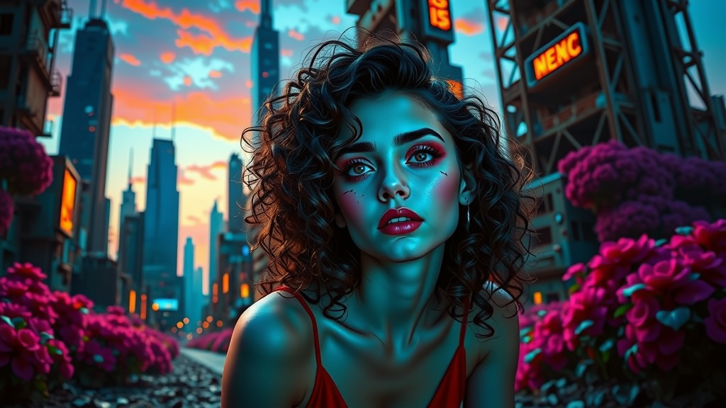 A young woman with