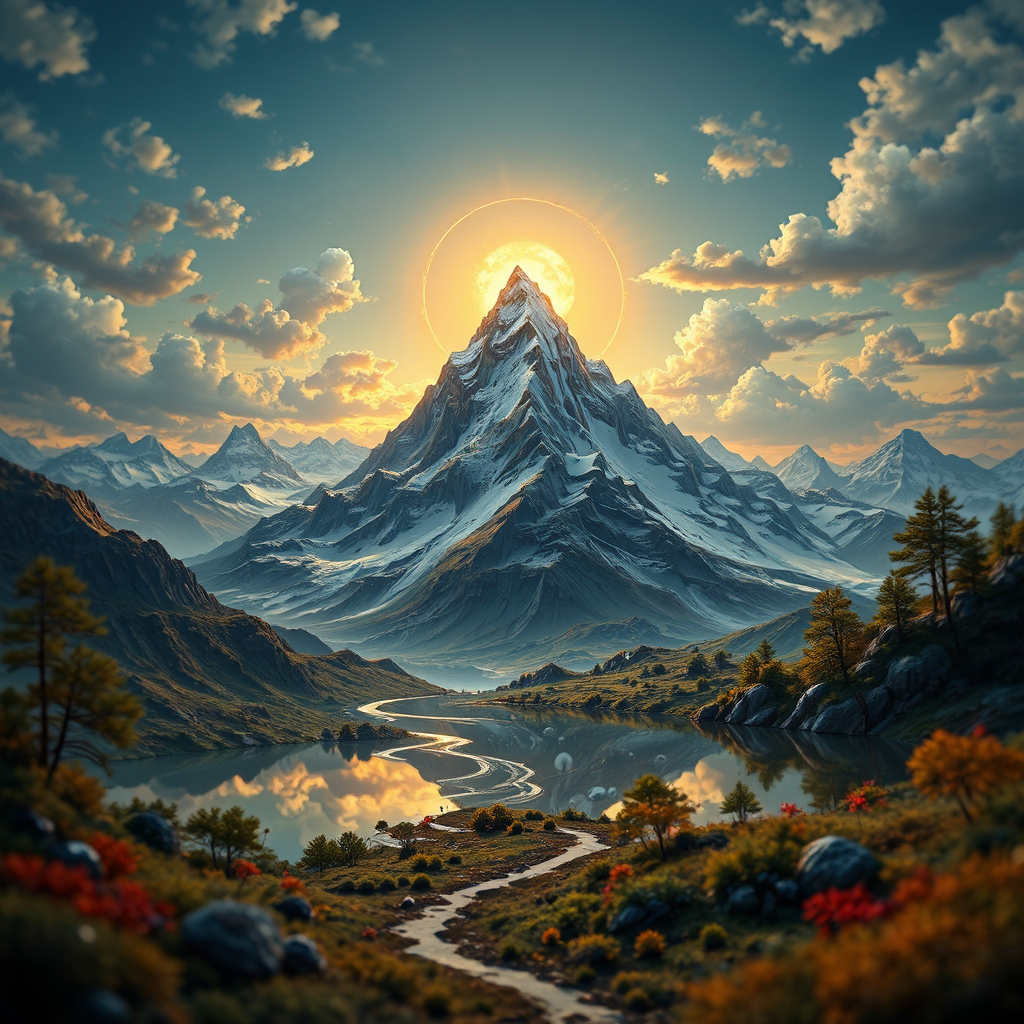 Highly detailed digital landscape