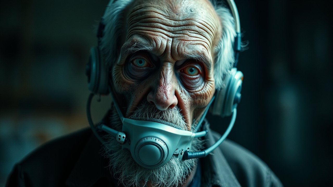 An elderly man with