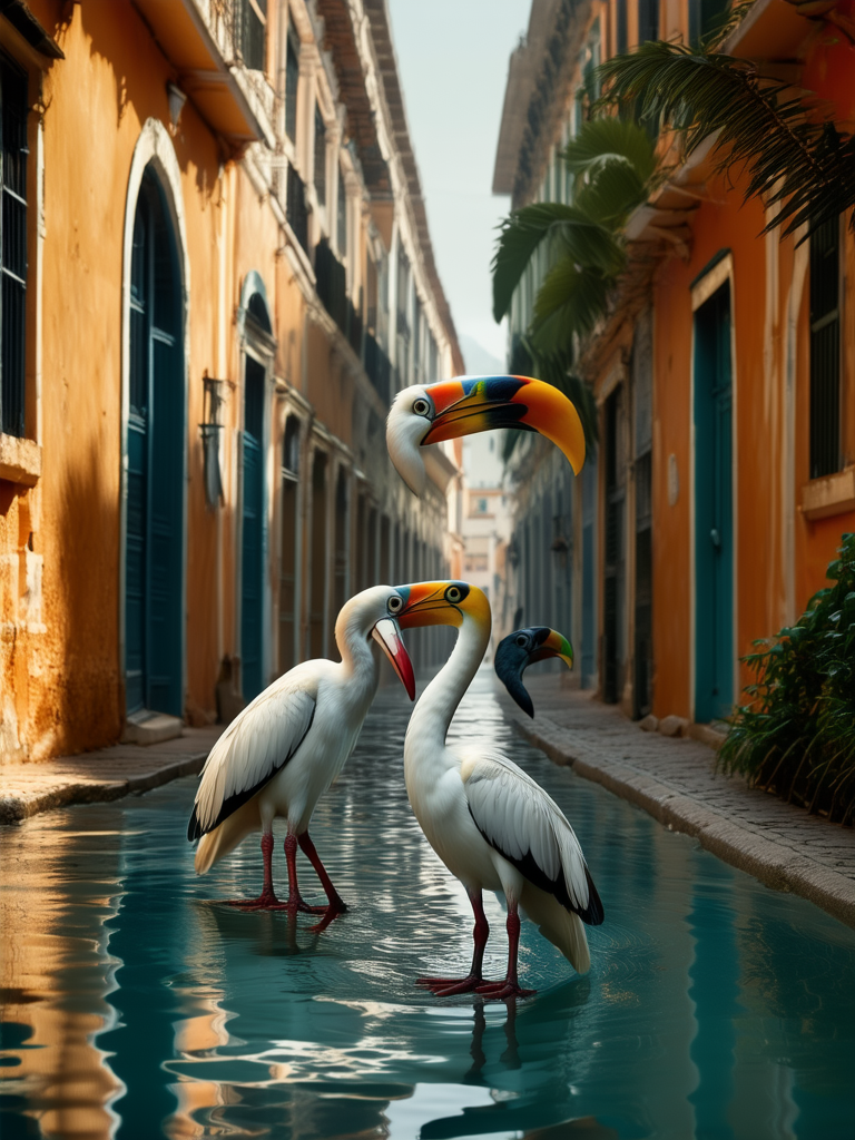 Birds in Old Havana