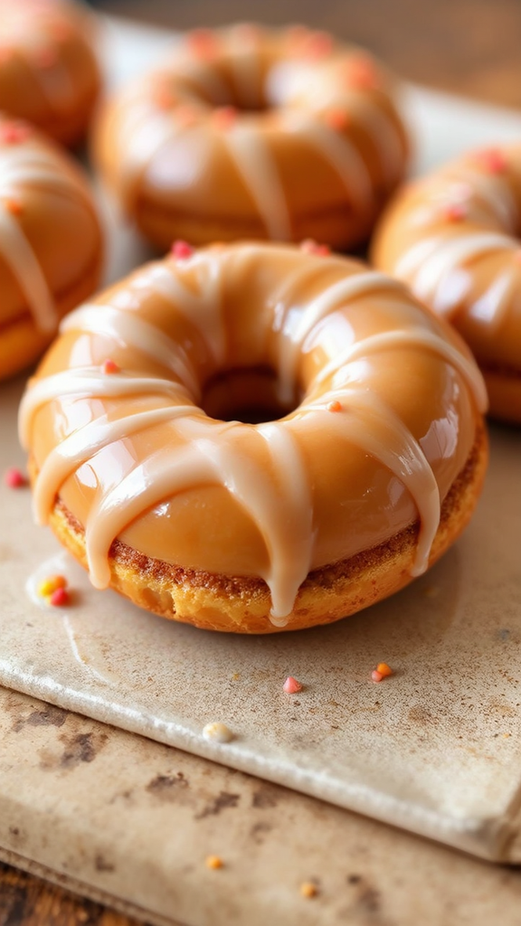 Peanut butter glazed donut