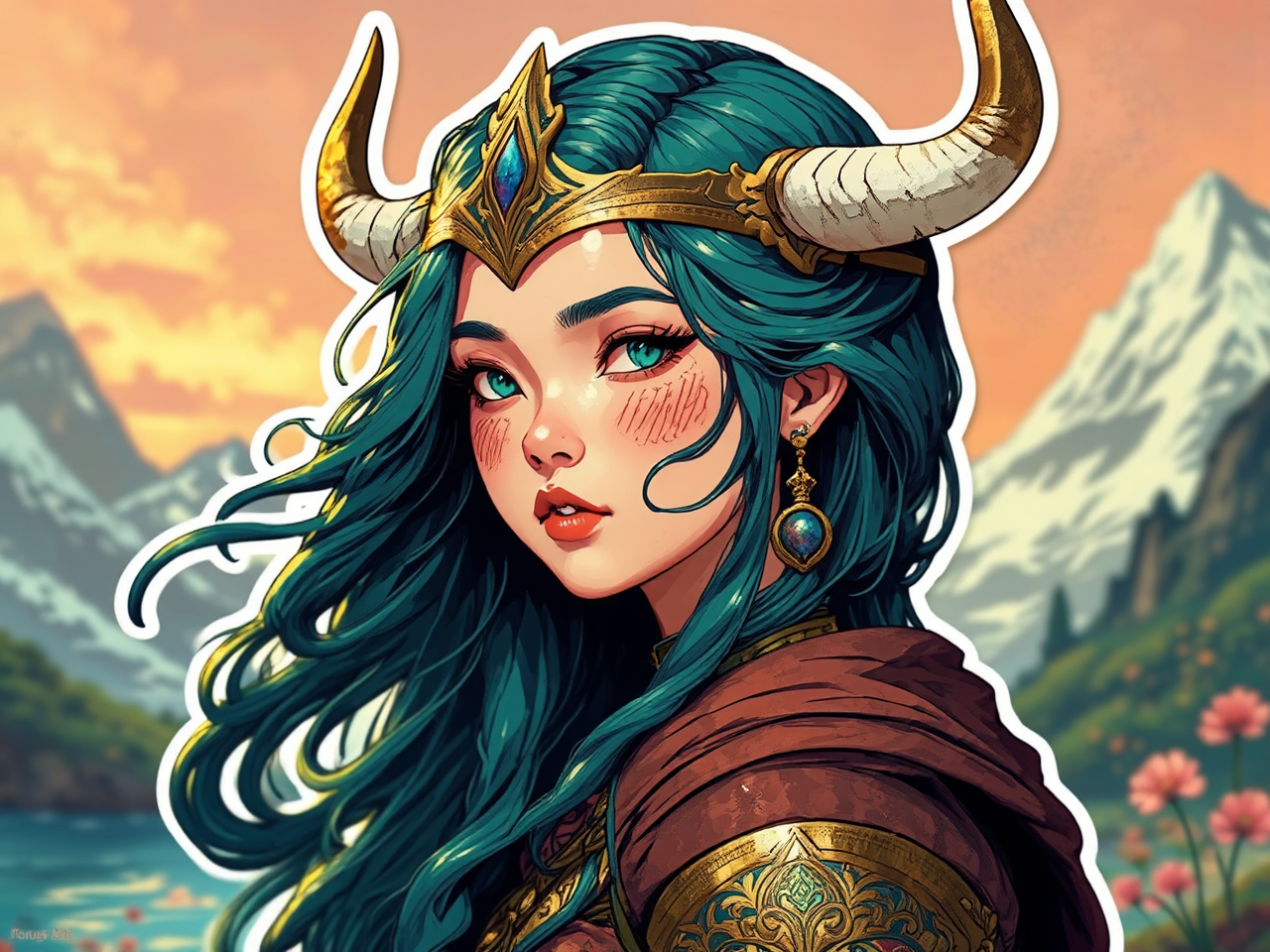 Viking girl in medieval