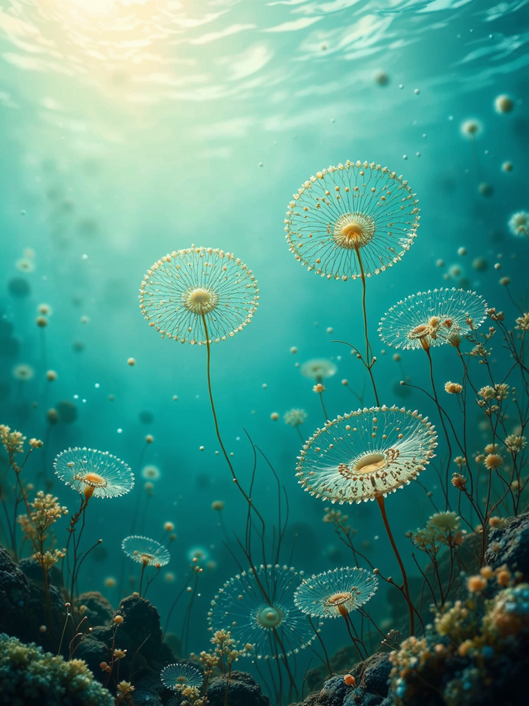Centrally located algae cells