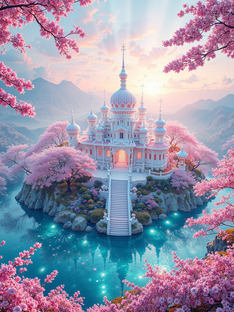 A serene palace in