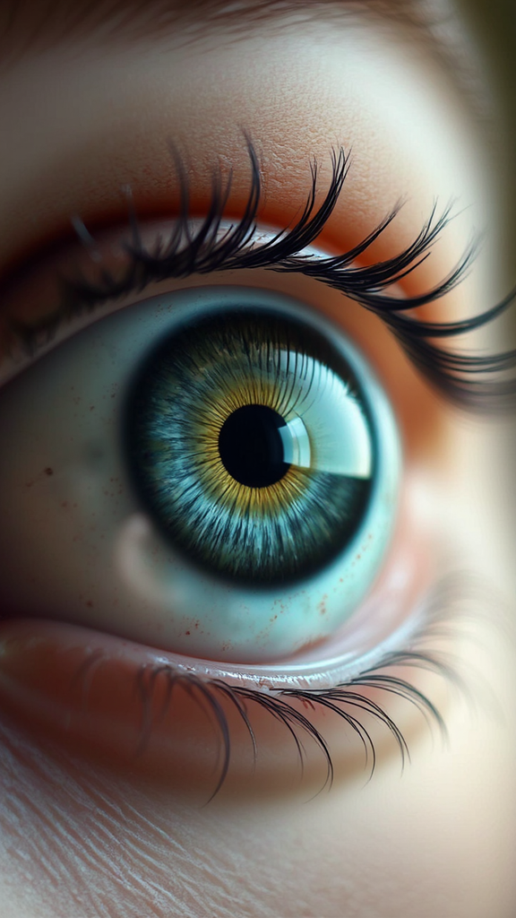 Closeup of eye with