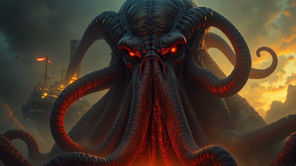 Proud Cthulhu portrait at